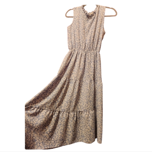 Blue dress with white pattern - Picture 3 of 5